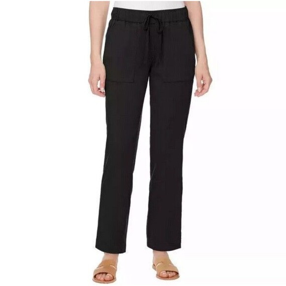 NWT Buffalo David Bitton Women's Soft Tencel Pull-On Pants Black XL - Picture 1 of 4